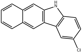 2-氯-5H-苯并[B]咔唑 结构式