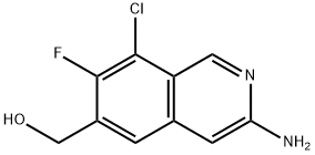 (3-氨基-8-氯-7-氟异喹啉-6-基)甲醇 结构式