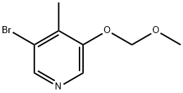 3-溴-5-(甲氧基甲氧基)-4-甲基吡啶 结构式