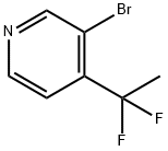 3-溴-4-(1,1-二氟乙基)吡啶 结构式