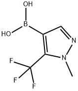 (1-甲基-5-(三氟甲基)-1H-吡唑-4-基)硼酸 结构式