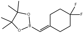 1,3,2-Dioxaborolane, 2-[(4,4-difluorocyclohexylidene)methyl]-4,4,5,5-tetramethyl- 结构式