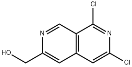 6,8-Dichloro-2,7-naphthyridine-3-methanol 结构式