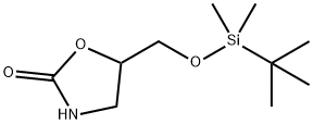 5-(((叔丁基二甲基甲硅烷基)氧基)甲基)噁唑烷-2-酮 结构式