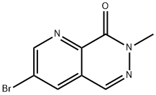 3-溴-7-甲基吡啶并[2,3-D]哒嗪-8(7H)-酮 结构式