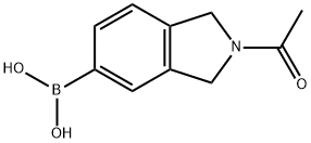 Boronic acid, B-(2-acetyl-2,3-dihydro-1H-isoindol-5-yl)- 结构式