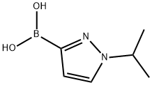 (1-异丙基-1H-吡唑-3-基)硼酸 结构式