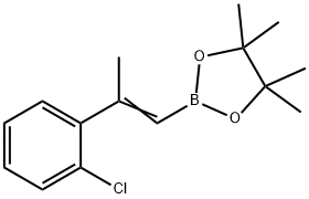 1,3,2-Dioxaborolane, 2-[2-(2-chlorophenyl)-1-propen-1-yl]-4,4,5,5-tetramethyl- 结构式