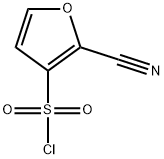 2-氰基呋喃-3-磺酰氯 结构式