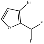 3-溴-2-(二氟甲基)呋喃 结构式