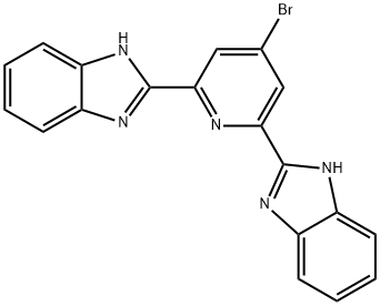 2,2'-(4-溴吡啶-2,6-二基)双(1H-苯并[D]咪唑) 结构式