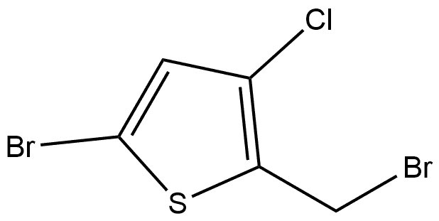 5-溴-2-(溴甲基)-3-氯噻吩 结构式