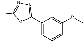 2-(3-甲氧基苯基)-5-甲基-1,3,4-恶二唑 结构式