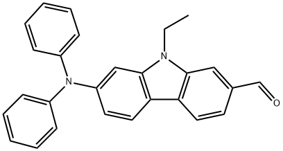 9H-Carbazole-2-carboxaldehyde, 7-(diphenylamino)-9-ethyl- 结构式