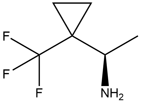Cyclopropanemethanamine, α-methyl-1-(trifluoromethyl)-, (αR)- 结构式