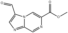 3-甲酰基咪唑并[1,2-A]吡嗪-6-羧酸甲酯 结构式
