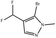 5-溴-4-(二氟甲基)-1-甲基-1H-吡唑 结构式