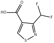 3-(二氟甲基)异噻唑-4-羧酸 结构式