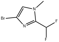 4-溴-2-(二氟甲基)-1-甲基-1H-咪唑 结构式