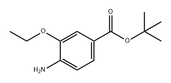 4-氨基-3-乙氧基苯甲酸叔丁酯 结构式