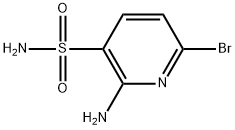 2-氨基-6-溴吡啶-3-磺酰胺 结构式