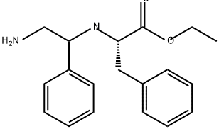 L-Phenylalanine, N-(2-amino-1-phenylethyl)-, ethyl ester 结构式