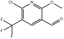 6-氯-2-甲氧基-5-(三氟甲基)烟醛 结构式