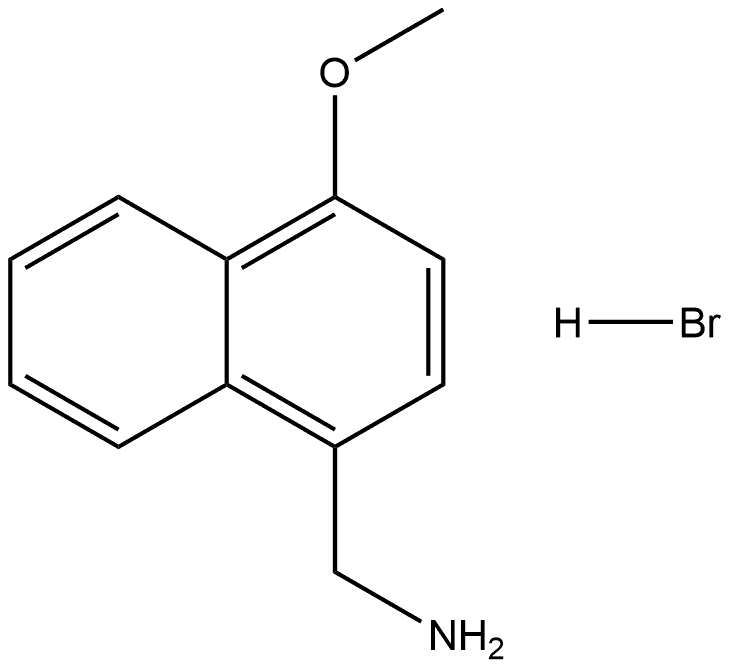 4-Methoxy-1-naphthalenemethanamine hydrobromide 结构式