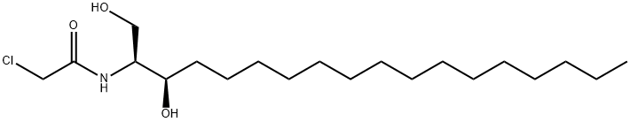Acetamide, 2-chloro-N-[(1S,2R)-2-hydroxy-1-(hydroxymethyl)heptadecyl]- 结构式