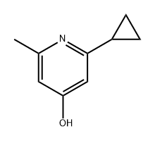 2-环丙基-6-甲基吡啶-4-醇 结构式