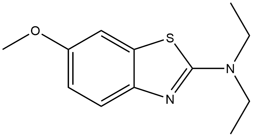 N,N-Diethyl-6-methoxy-2-benzothiazolamine 结构式