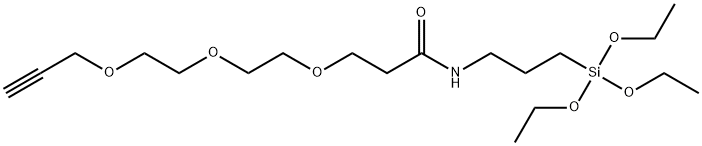 Propargyl-PEG3-triethoxysilane 结构式