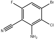 2-氨基-4-溴-3-氯-6-氟苯腈 结构式