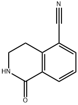 1-氧代-1,2,3,4-四氢异喹啉-5-腈 结构式