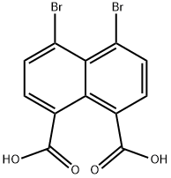 1,8-Naphthalenedicarboxylic acid, 4,5-dibromo- 结构式