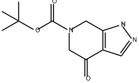 6H-Pyrazolo[3,4-c]pyridine-6-carboxylic acid, 1,4,5,7-tetrahydro-4-oxo-, 1,1-dimethylethyl ester 结构式