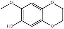 7-甲氧基-2,3-二氢苯并[B][1,4]二噁英-6-醇 结构式