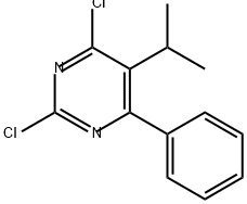 2,4-dichloro-6-phenyl-5-(propan-2-yl)pyrimidine 结构式