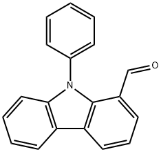 1-醛基-9-苯基咔唑 结构式