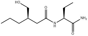 Hexanamide, N-[(1S)-1-(aminocarbonyl)propyl]-3-(hydroxymethyl)-, (3R)- 结构式