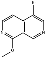 5-溴-1-甲氧基-2,7-萘啶 结构式