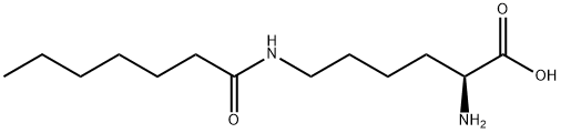 H-L-Lys(Heptanoyl)-OH 结构式