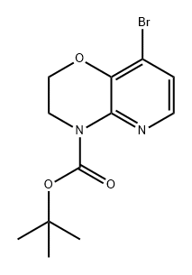 8-溴-2H-吡啶[3,2-B][1,4]噁嗪-4(3H)-羧酸叔丁酯 结构式