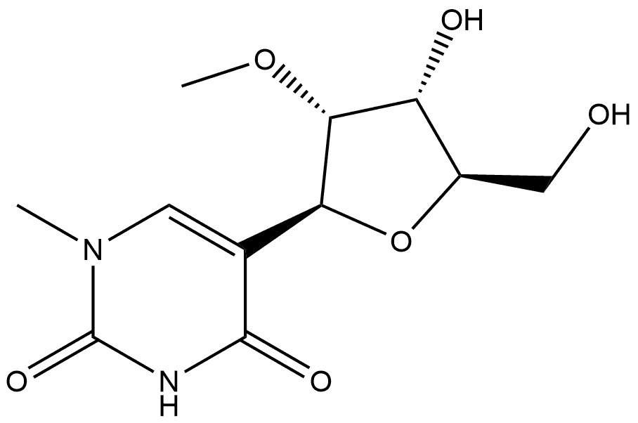 3'-OME-N1-ME-PSEUDOURIDINE 结构式