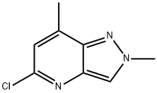 5-氯-2,7-二甲基-2H-吡唑并[4,3-B]吡啶 结构式