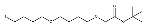 2-(4-(4-碘丁氧基)丁氧基)乙酸叔丁酯 结构式