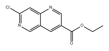 1,6-Naphthyridine-3-carboxylic acid, 7-chloro-, ethyl ester 结构式