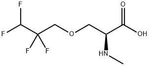 L-Serine, N-methyl-O-(2,2,3,3-tetrafluoropropyl)- 结构式