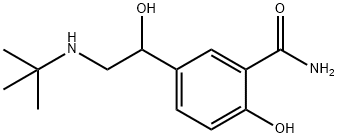 Benzamide, 5-[2-[(1,1-dimethylethyl)amino]-1-hydroxyethyl]-2-hydroxy- 结构式