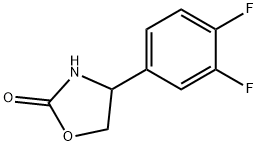4-(3,4-二氟苯基)噁唑烷-2-酮 结构式